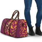 Brisbane Broncos Rugby Travel Bag Fierce Mascot Geometric Tribal Art
