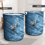 Cronulla Sutherland Sharks Rugby Laundry Basket Fierce Mascot Geometric Tribal Art