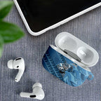 Cronulla Sutherland Sharks Rugby AirPods Case Fierce Mascot Geometric Tribal Art
