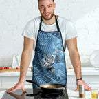 Cronulla Sutherland Sharks Rugby Apron Fierce Mascot Geometric Tribal Art