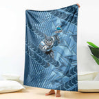Cronulla Sutherland Sharks Rugby Blanket Fierce Mascot Geometric Tribal Art