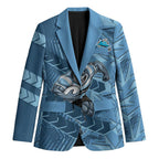 Cronulla Sutherland Sharks Rugby Blazer Fierce Mascot Geometric Tribal Art