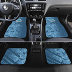 Cronulla Sutherland Sharks Rugby Car Mats Fierce Mascot Geometric Tribal Art