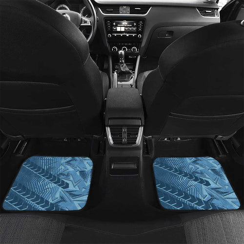 Cronulla Sutherland Sharks Rugby Car Mats Fierce Mascot Geometric Tribal Art