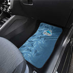 Cronulla Sutherland Sharks Rugby Car Mats Fierce Mascot Geometric Tribal Art