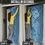 Cronulla Sutherland Sharks Rugby Door Cover Fierce Mascot Geometric Tribal Art