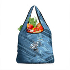 Cronulla Sutherland Sharks Rugby Grocery Bag Fierce Mascot Geometric Tribal Art