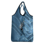 Cronulla Sutherland Sharks Rugby Grocery Bag Fierce Mascot Geometric Tribal Art