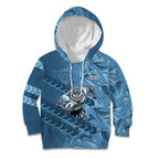Cronulla Sutherland Sharks Rugby Kid Hoodie Fierce Mascot Geometric Tribal Art