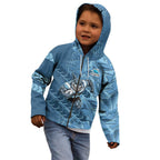 Cronulla Sutherland Sharks Rugby Kid Hoodie Fierce Mascot Geometric Tribal Art