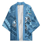 Cronulla Sutherland Sharks Rugby Kimono Fierce Mascot Geometric Tribal Art