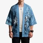 Cronulla Sutherland Sharks Rugby Kimono Fierce Mascot Geometric Tribal Art