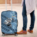 Cronulla Sutherland Sharks Rugby Luggage Cover Fierce Mascot Geometric Tribal Art