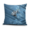 Cronulla Sutherland Sharks Rugby Pillow Cover Fierce Mascot Geometric Tribal Art