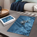 Cronulla Sutherland Sharks Rugby Puzzle Fierce Mascot Geometric Tribal Art