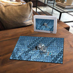 Cronulla Sutherland Sharks Rugby Puzzle Fierce Mascot Geometric Tribal Art
