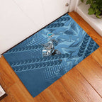 Cronulla Sutherland Sharks Rugby Rubber Doormat Fierce Mascot Geometric Tribal Art