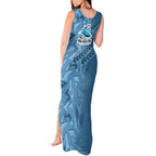 Cronulla Sutherland Sharks Rugby Tank Maxi Dress Fierce Mascot Geometric Tribal Art