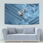 Cronulla Sutherland Sharks Rugby Tapestry Fierce Mascot Geometric Tribal Art