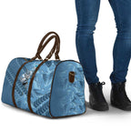 Cronulla Sutherland Sharks Rugby Travel Bag Fierce Mascot Geometric Tribal Art