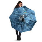Cronulla Sutherland Sharks Rugby Umbrella Fierce Mascot Geometric Tribal Art