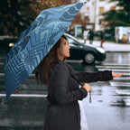 Cronulla Sutherland Sharks Rugby Umbrella Fierce Mascot Geometric Tribal Art