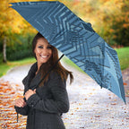 Cronulla Sutherland Sharks Rugby Umbrella Fierce Mascot Geometric Tribal Art