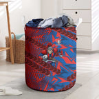 Newcastle Knights Rugby Laundry Basket Fierce Mascot Geometric Tribal Art