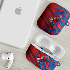 Newcastle Knights Rugby AirPods Case Fierce Mascot Geometric Tribal Art