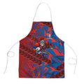 Newcastle Knights Rugby Apron Fierce Mascot Geometric Tribal Art