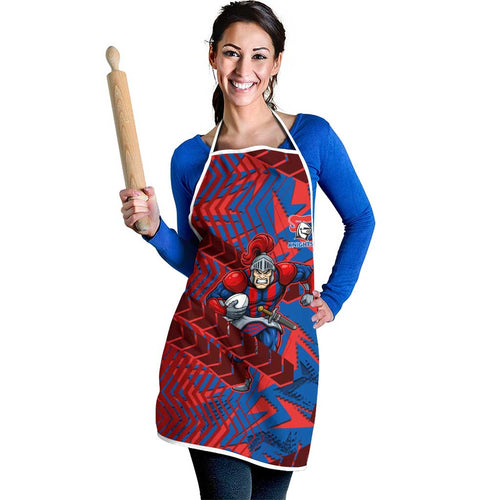 Newcastle Knights Rugby Apron Fierce Mascot Geometric Tribal Art