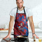 Newcastle Knights Rugby Apron Fierce Mascot Geometric Tribal Art