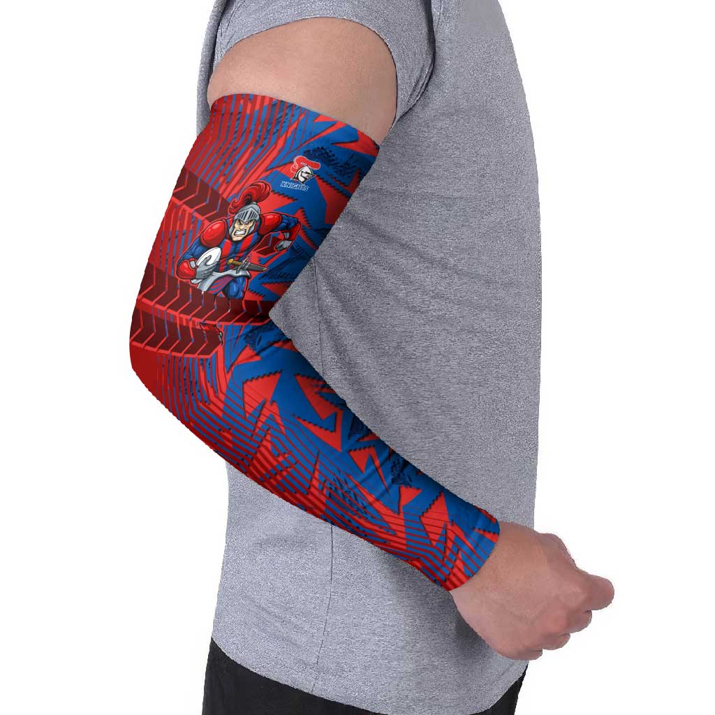 Newcastle Knights Rugby Arm Sleeves Fierce Mascot Geometric Tribal Art
