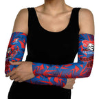 Newcastle Knights Rugby Arm Sleeves Fierce Mascot Geometric Tribal Art