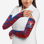 Newcastle Knights Rugby Arm Sleeves Fierce Mascot Geometric Tribal Art