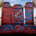 Newcastle Knights Rugby Back Car Seat Cover Fierce Mascot Geometric Tribal Art