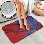 Newcastle Knights Rugby Bathroom Set Fierce Mascot Geometric Tribal Art