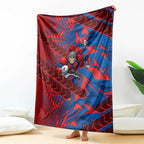 Newcastle Knights Rugby Blanket Fierce Mascot Geometric Tribal Art