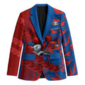 Newcastle Knights Rugby Blazer Fierce Mascot Geometric Tribal Art