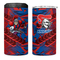 Newcastle Knights Rugby 4 in 1 Can Cooler Tumbler Fierce Mascot Geometric Tribal Art
