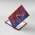 Newcastle Knights Rugby Canvas Wall Art Fierce Mascot Geometric Tribal Art