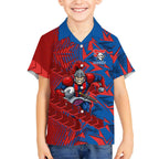 Newcastle Knights Rugby Hawaiian Shirt Fierce Mascot Geometric Tribal Art