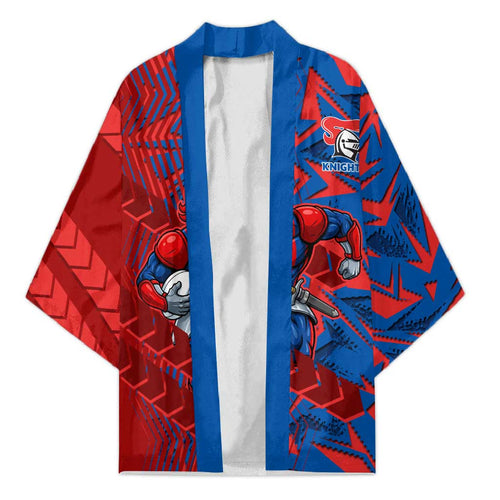 Newcastle Knights Rugby Kimono Fierce Mascot Geometric Tribal Art