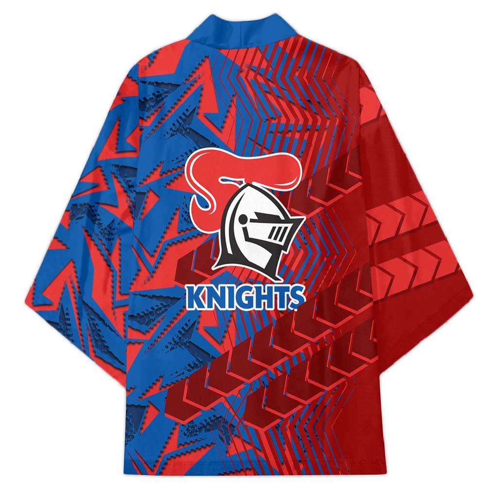 Newcastle Knights Rugby Kimono Fierce Mascot Geometric Tribal Art