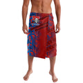 Newcastle Knights Rugby Lavalava Fierce Mascot Geometric Tribal Art