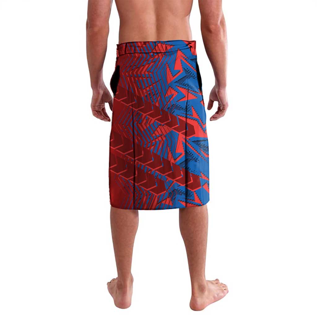 Newcastle Knights Rugby Lavalava Fierce Mascot Geometric Tribal Art