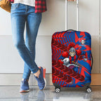 Newcastle Knights Rugby Luggage Cover Fierce Mascot Geometric Tribal Art