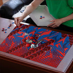 Newcastle Knights Rugby Puzzle Fierce Mascot Geometric Tribal Art