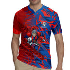 Newcastle Knights Rugby Rugby Jersey Fierce Mascot Geometric Tribal Art