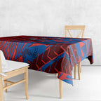 Newcastle Knights Rugby Tablecloth Fierce Mascot Geometric Tribal Art